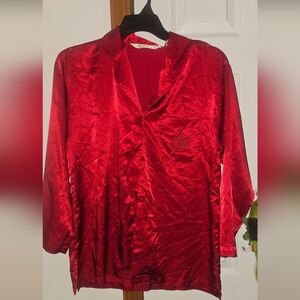 Victoria's Secret Crimson Satin Pajamas, VINTAGE